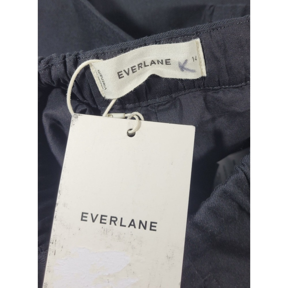 Everlane Women's Wool Blend Pull-on Trouser in Tailor‎ Twill - Black - Sz 14 - Picture 7 of 7